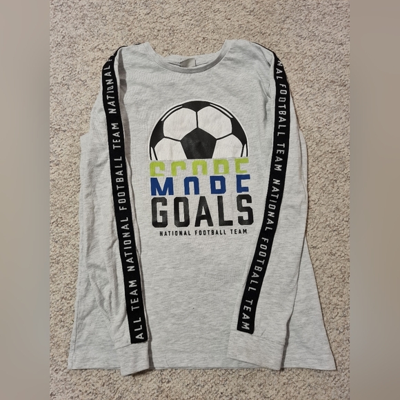 Boys Grey Long Sleeve Shirt - Picture 3 of 5